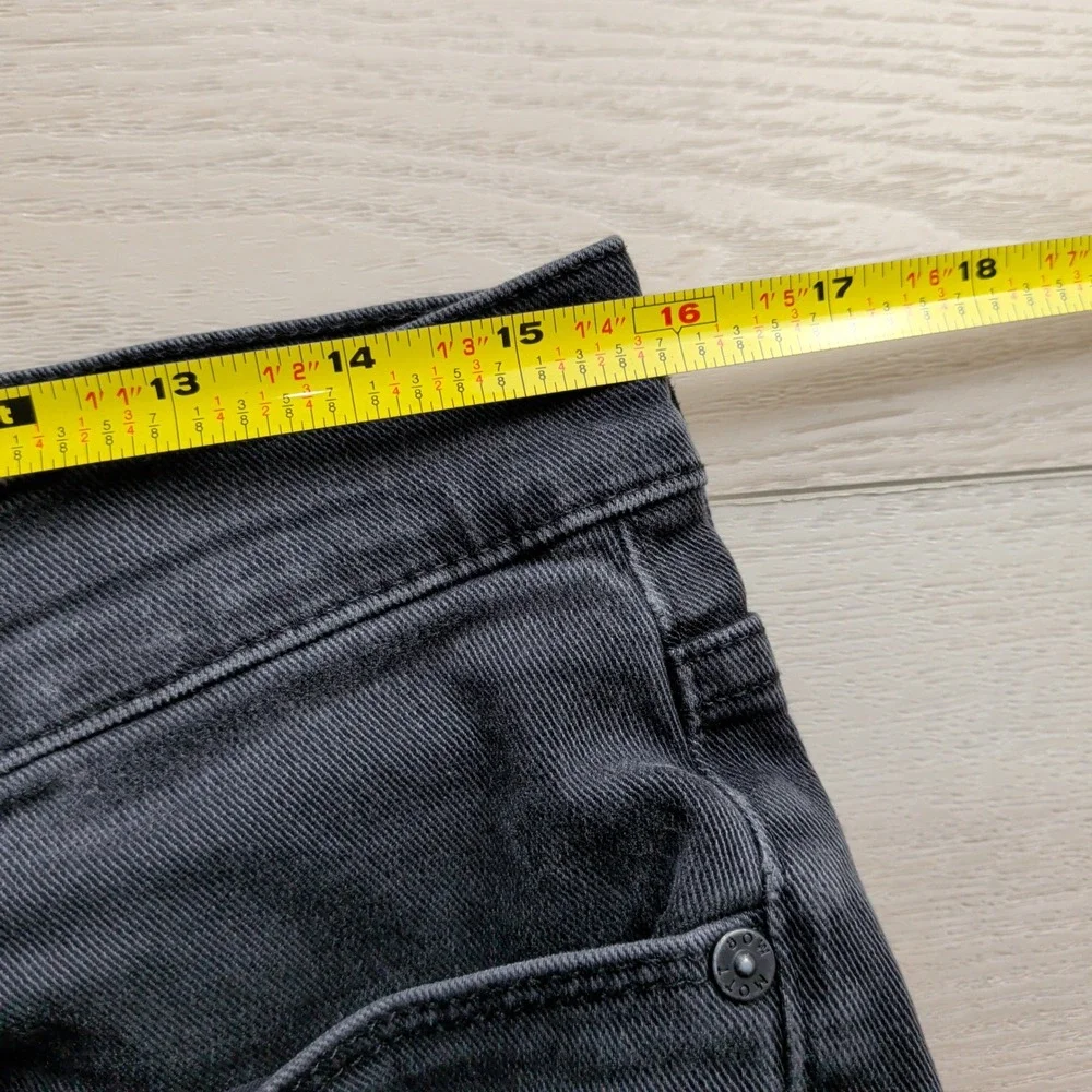 Mott & Bow Slim Stone Jeans Mens 31x32 Faded Black Stonewash Denim Pants Stretch